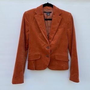 Zara Corduroy Blazer - Burnt Orange